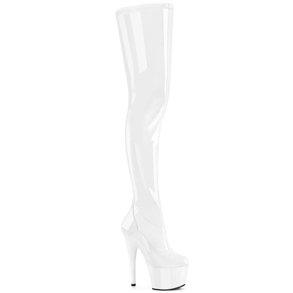 Pleaser Pleaser ADORE 4000 Cuissardes plateforme Blanc